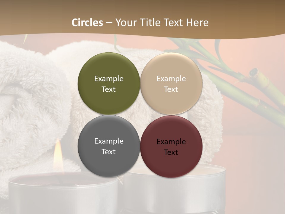 Flame Tranquil Scene Still Life PowerPoint Template