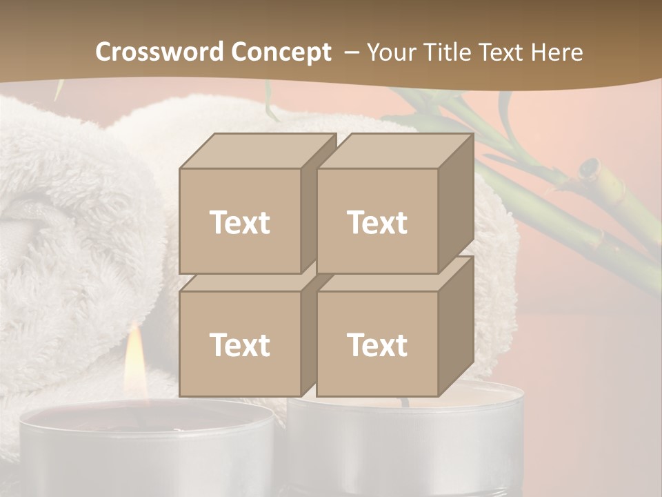 Flame Tranquil Scene Still Life PowerPoint Template