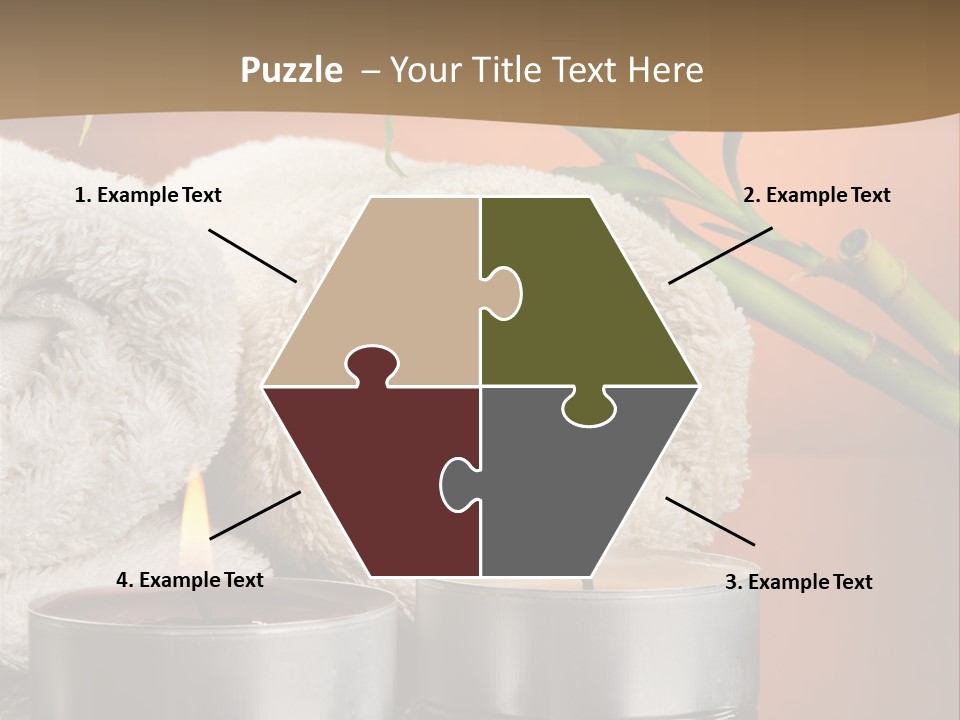 Flame Tranquil Scene Still Life PowerPoint Template