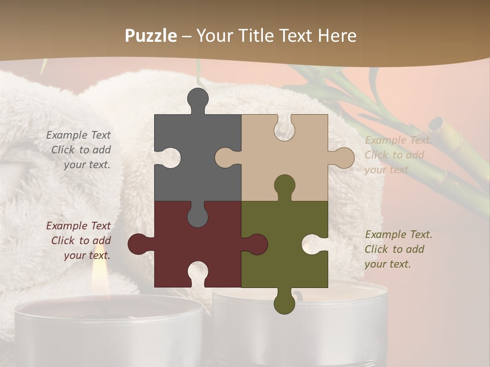 Flame Tranquil Scene Still Life PowerPoint Template