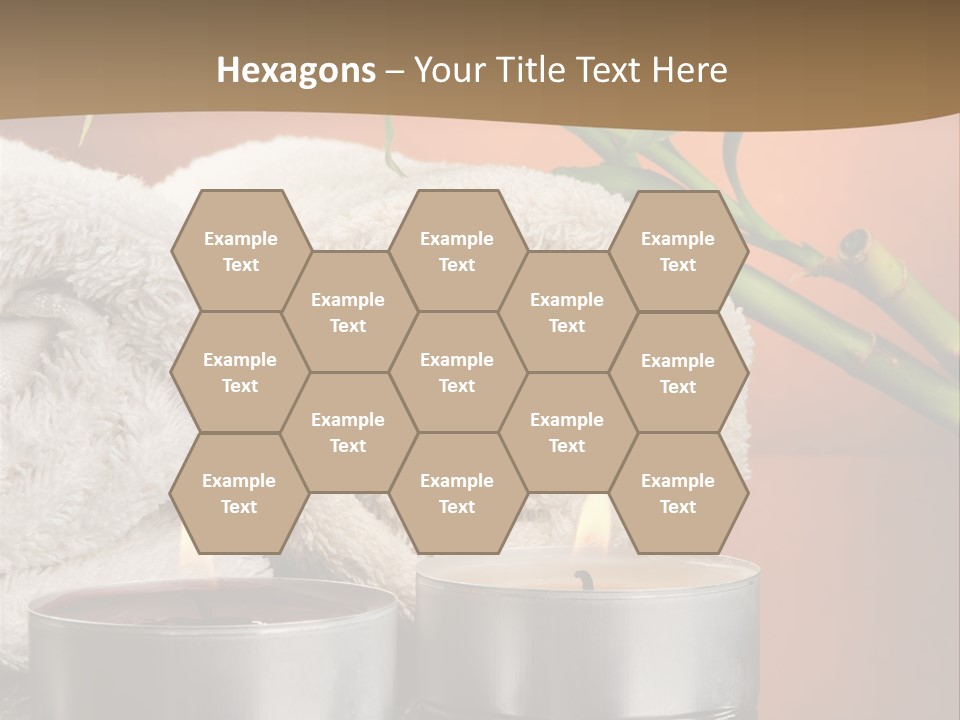 Flame Tranquil Scene Still Life PowerPoint Template