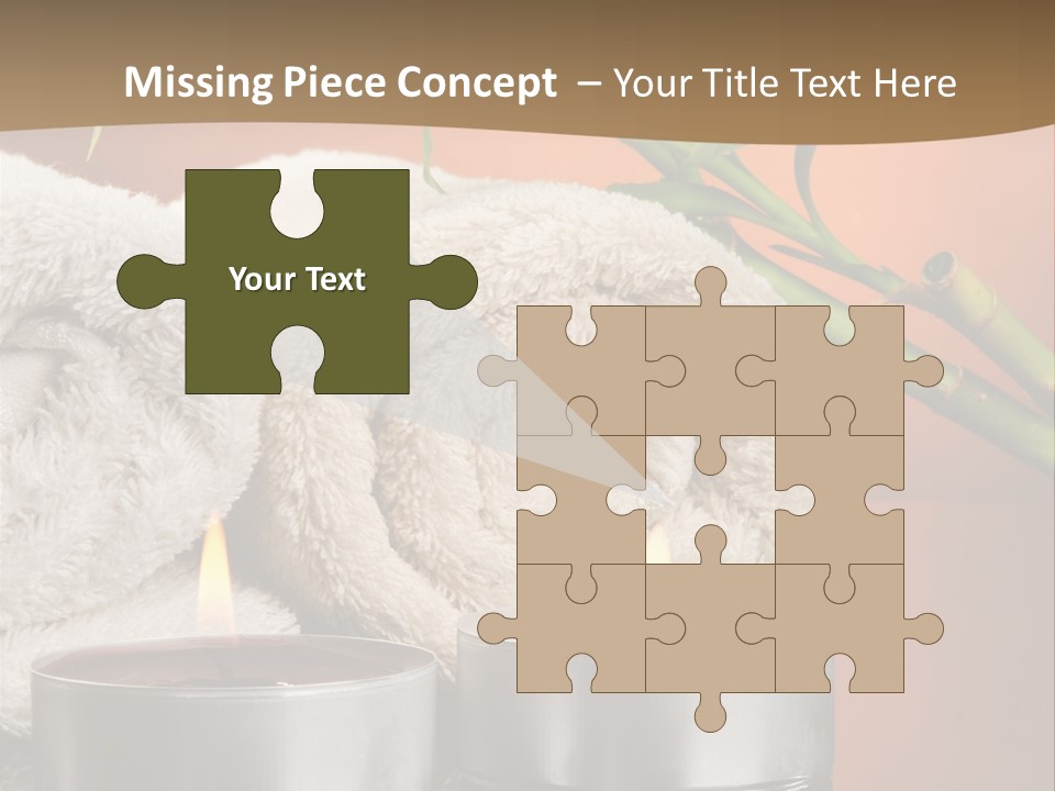 Flame Tranquil Scene Still Life PowerPoint Template