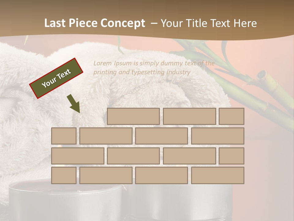 Flame Tranquil Scene Still Life PowerPoint Template