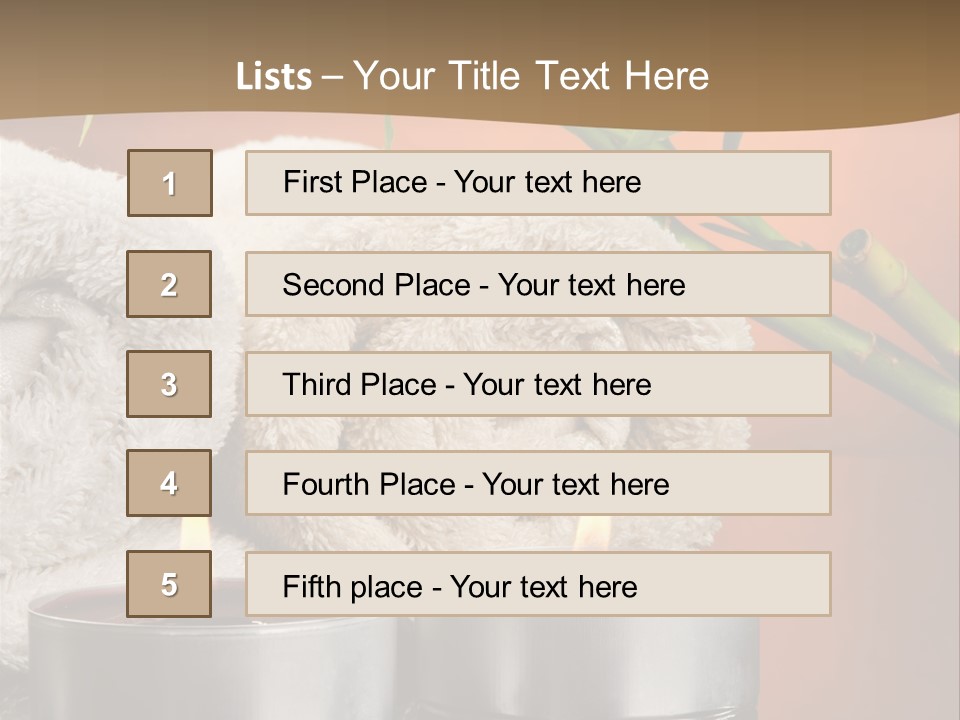 Flame Tranquil Scene Still Life PowerPoint Template