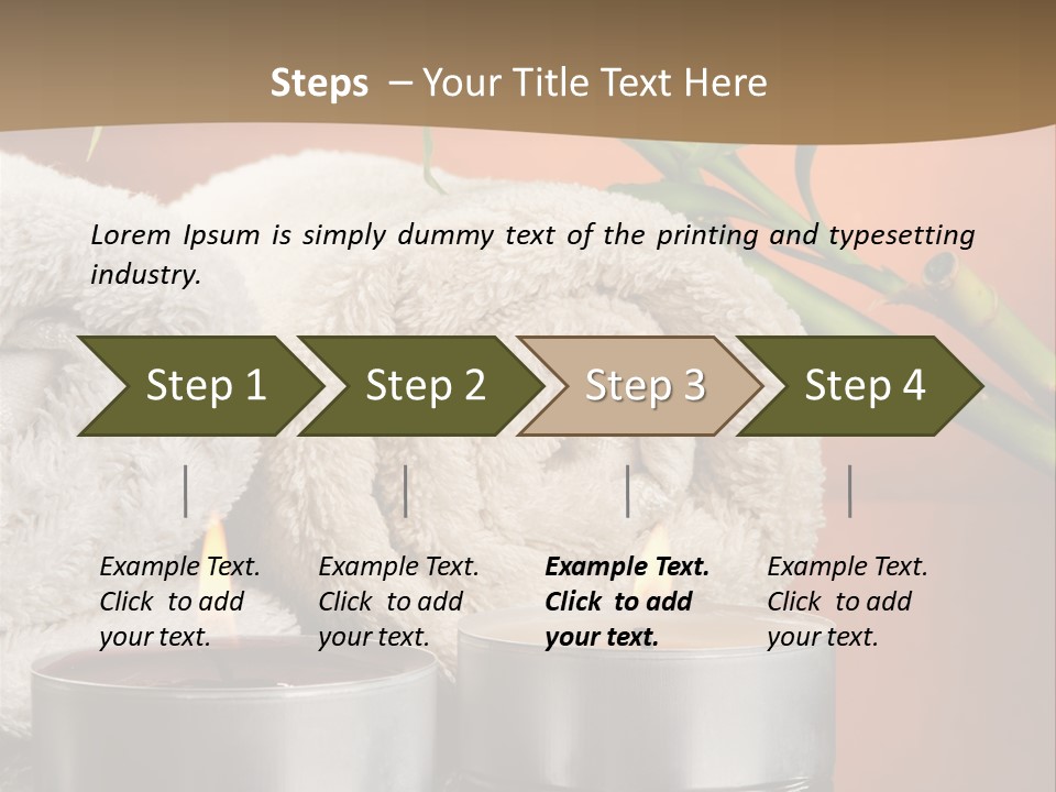 Flame Tranquil Scene Still Life PowerPoint Template