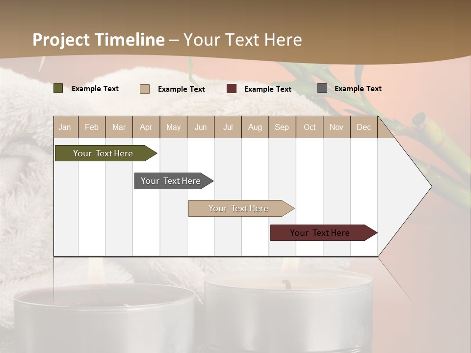Flame Tranquil Scene Still Life PowerPoint Template