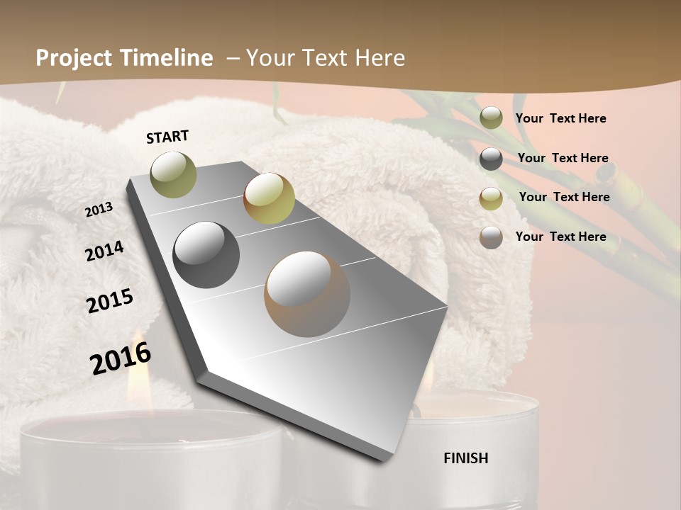 Flame Tranquil Scene Still Life PowerPoint Template