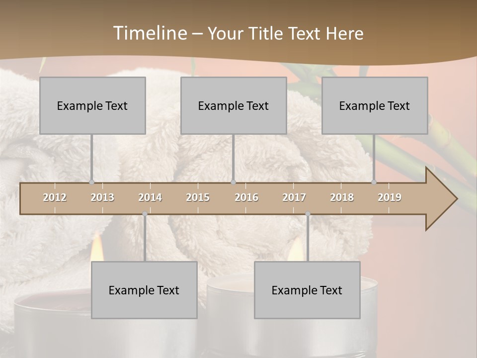 Flame Tranquil Scene Still Life PowerPoint Template