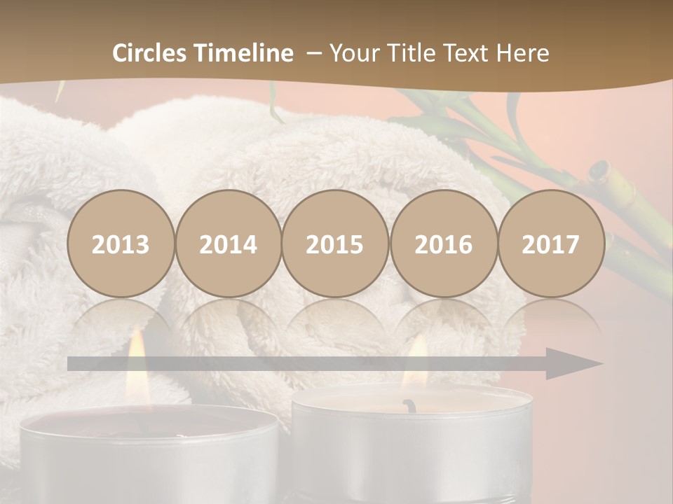 Flame Tranquil Scene Still Life PowerPoint Template