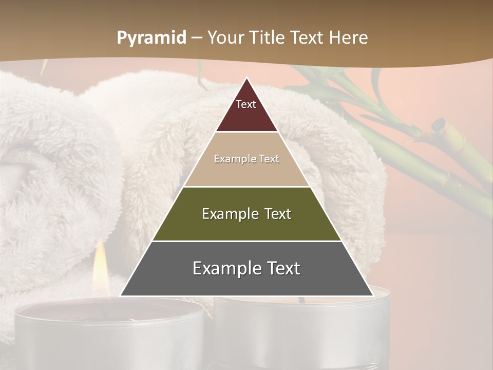 Flame Tranquil Scene Still Life PowerPoint Template