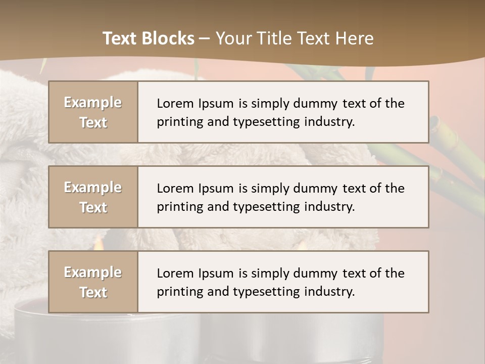 Flame Tranquil Scene Still Life PowerPoint Template