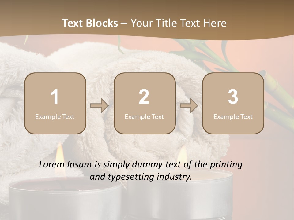 Flame Tranquil Scene Still Life PowerPoint Template