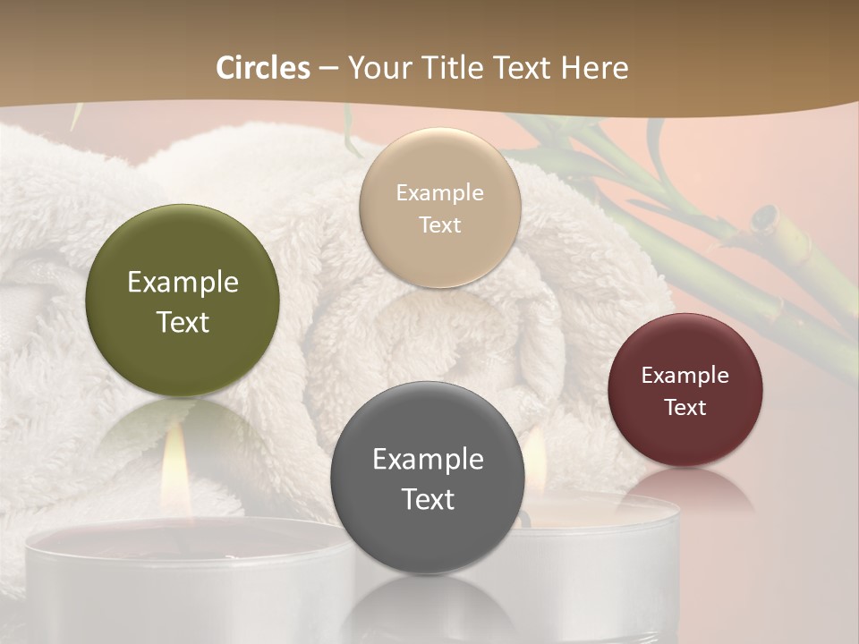 Flame Tranquil Scene Still Life PowerPoint Template