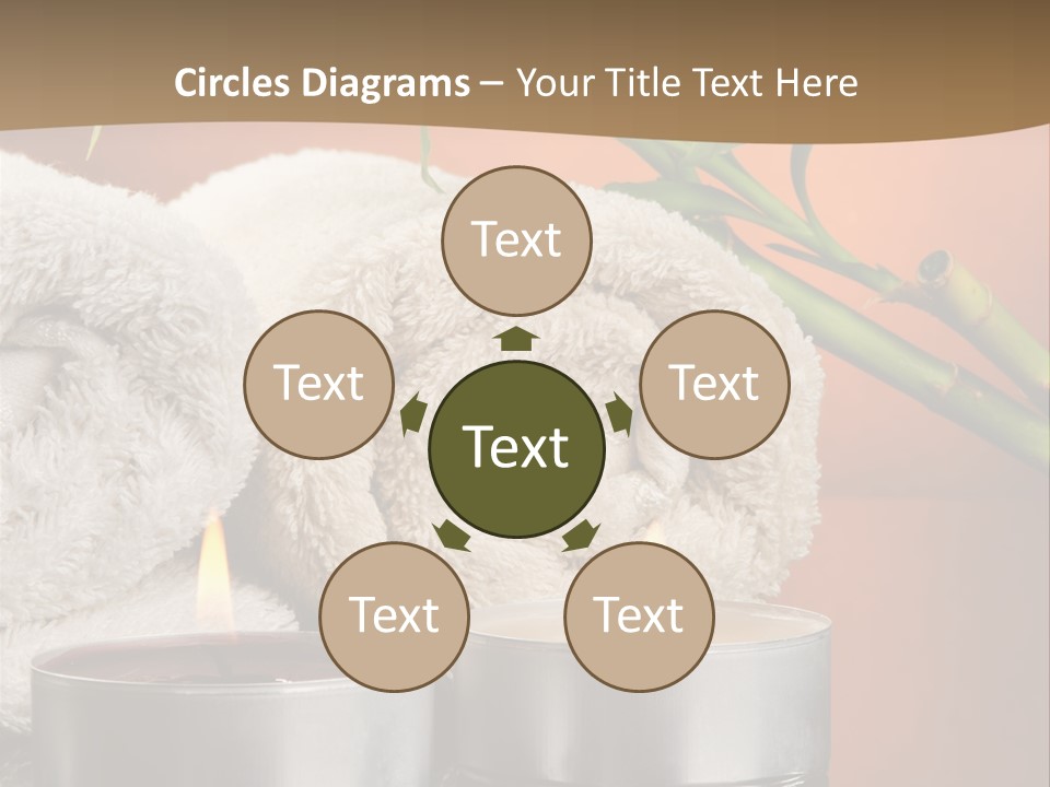 Flame Tranquil Scene Still Life PowerPoint Template