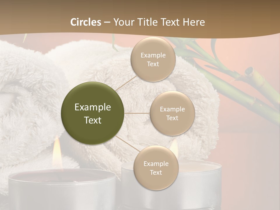 Flame Tranquil Scene Still Life PowerPoint Template