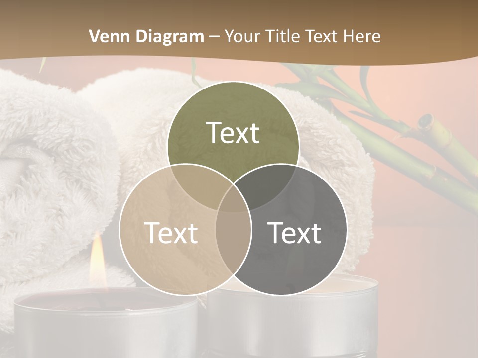 Flame Tranquil Scene Still Life PowerPoint Template