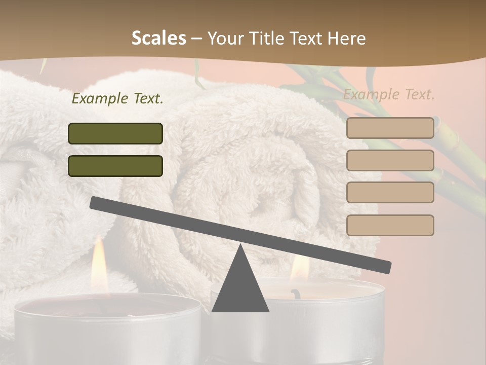 Flame Tranquil Scene Still Life PowerPoint Template