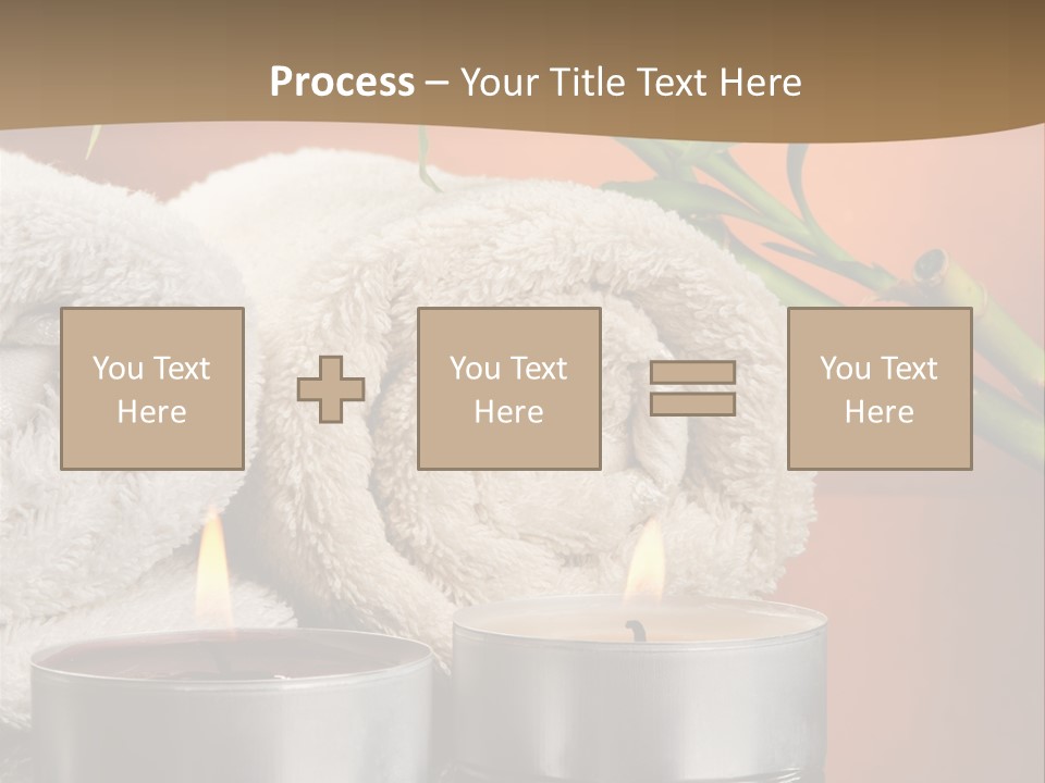 Flame Tranquil Scene Still Life PowerPoint Template