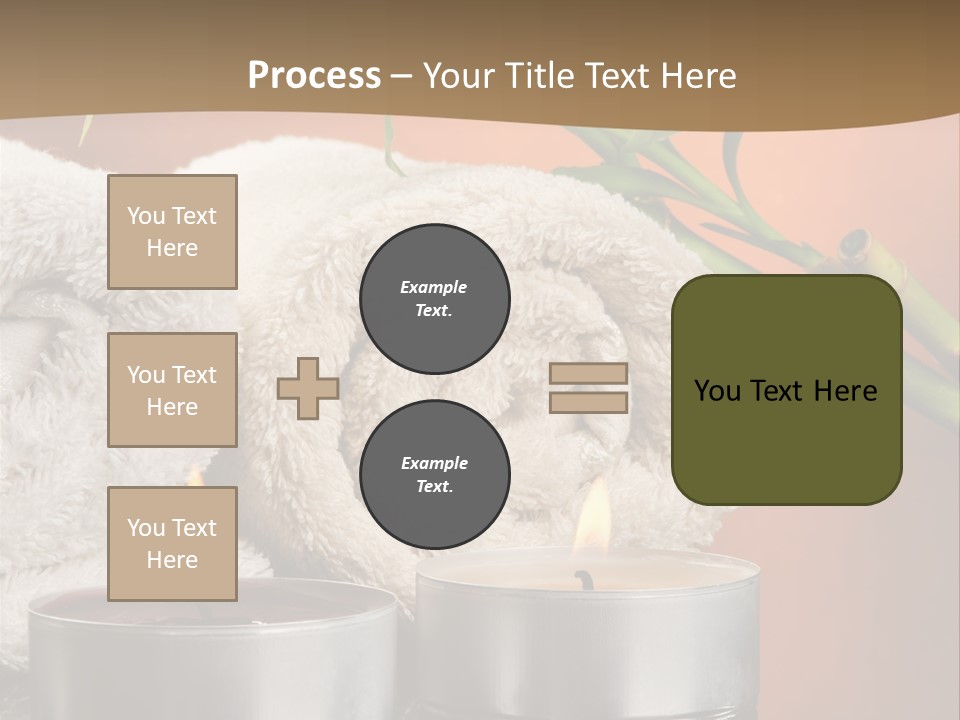 Flame Tranquil Scene Still Life PowerPoint Template