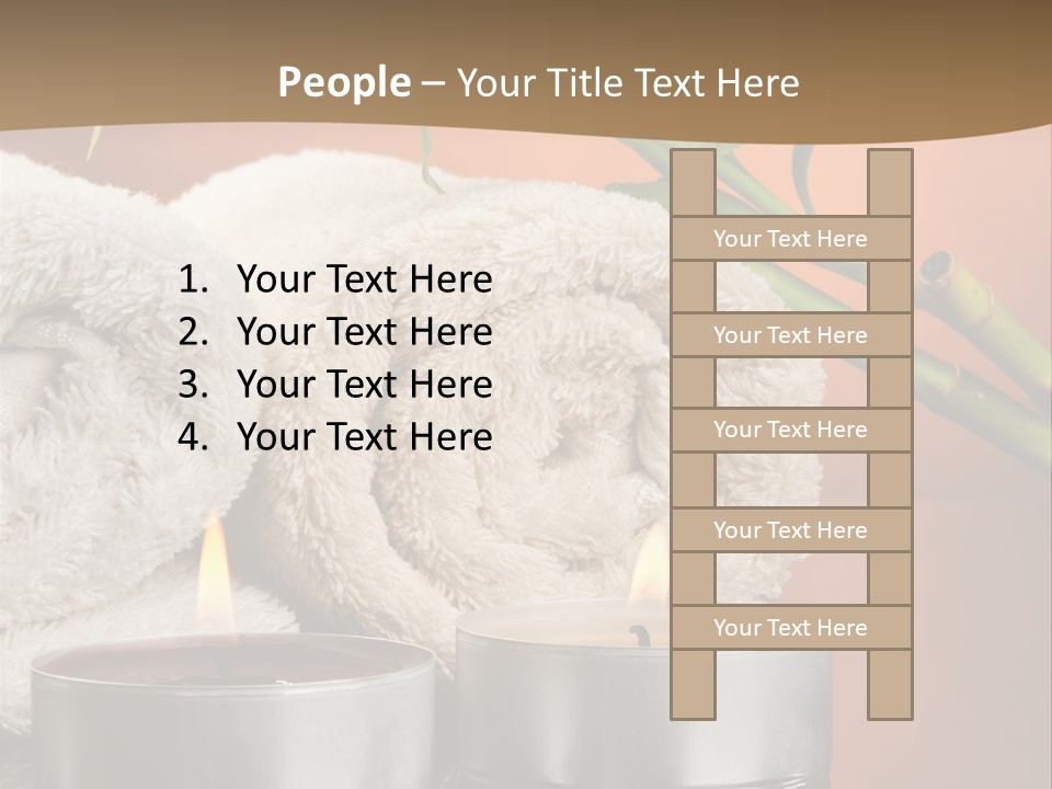 Flame Tranquil Scene Still Life PowerPoint Template