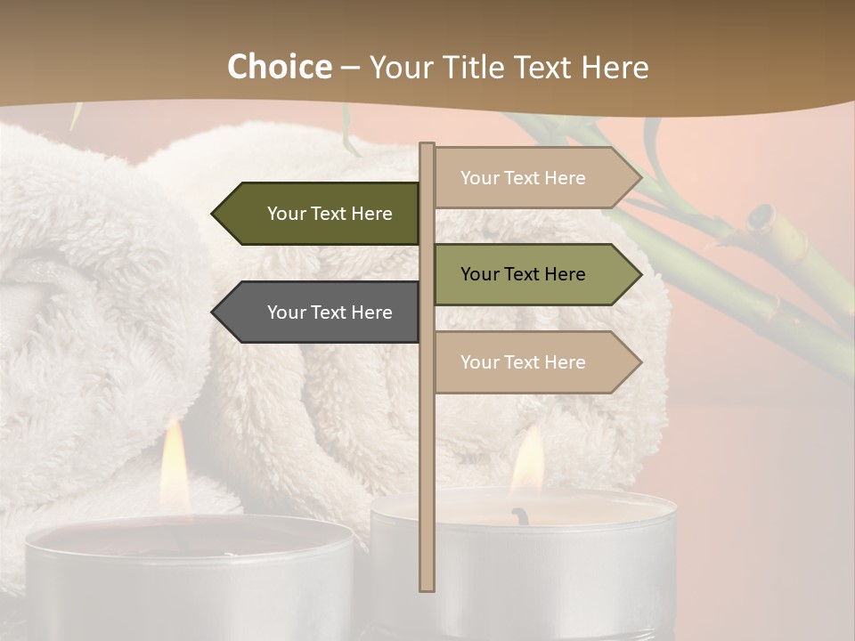Flame Tranquil Scene Still Life PowerPoint Template