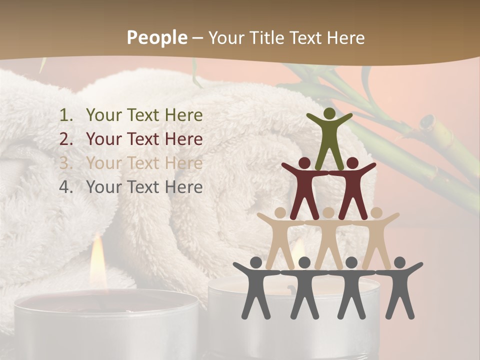 Flame Tranquil Scene Still Life PowerPoint Template