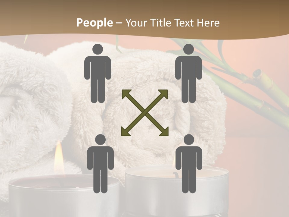 Flame Tranquil Scene Still Life PowerPoint Template