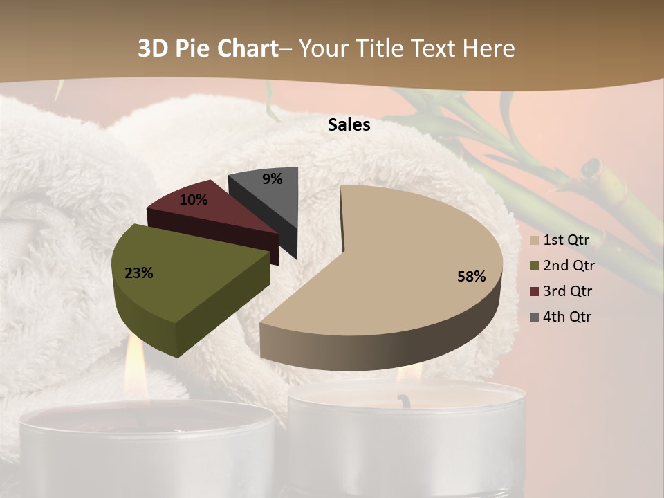 Flame Tranquil Scene Still Life PowerPoint Template
