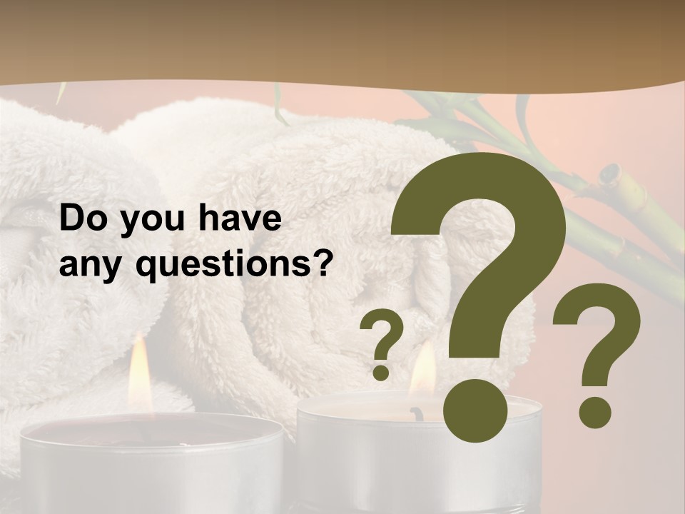 Flame Tranquil Scene Still Life PowerPoint Template