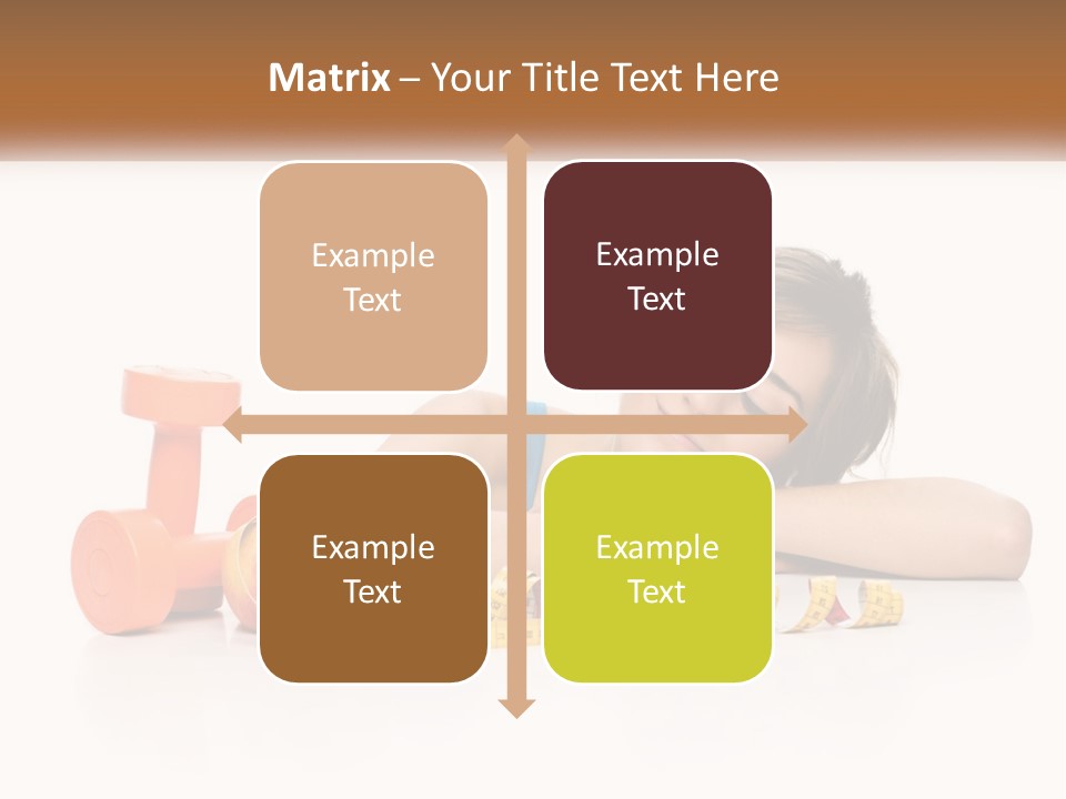 Young Women Copy Space Fruits PowerPoint Template