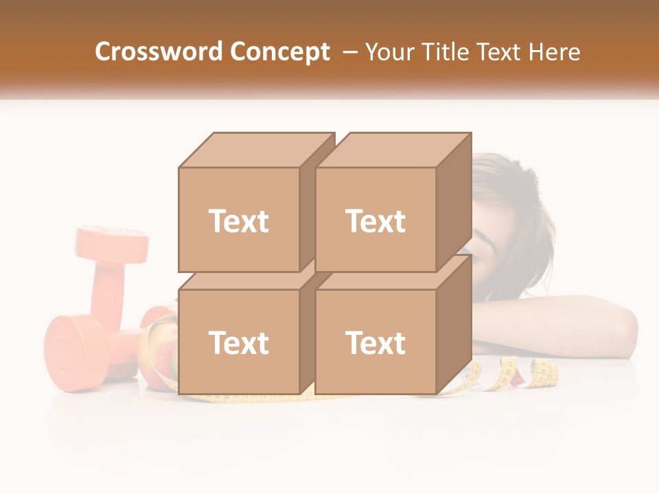 Young Women Copy Space Fruits PowerPoint Template