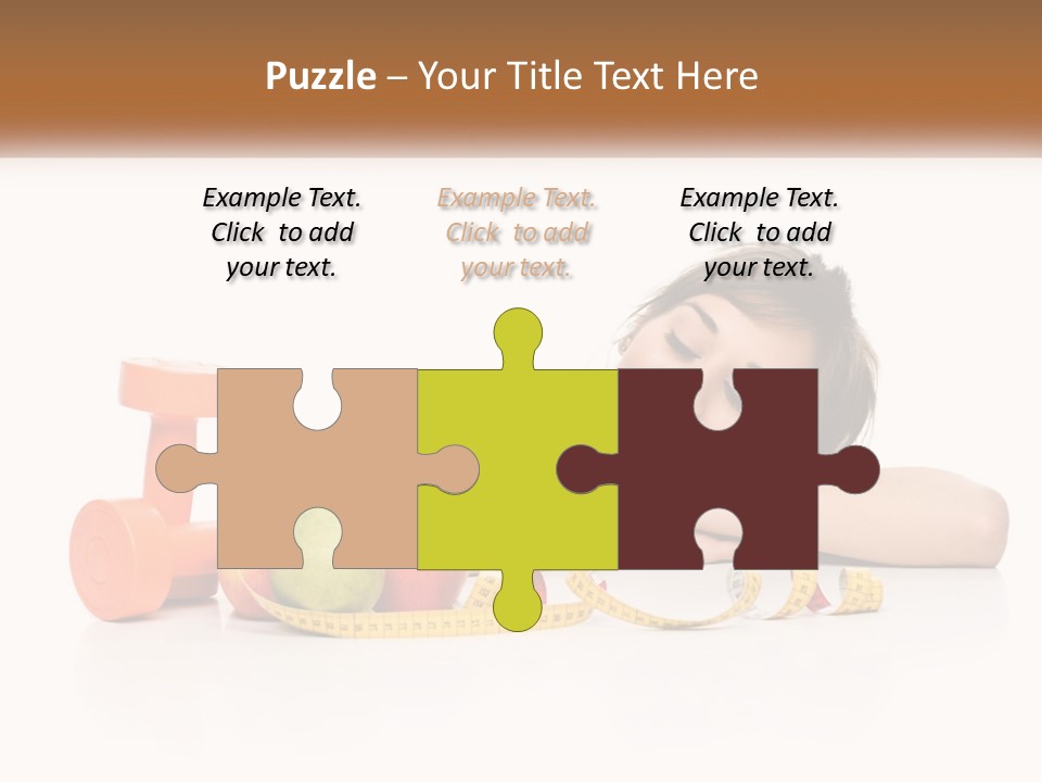 Young Women Copy Space Fruits PowerPoint Template