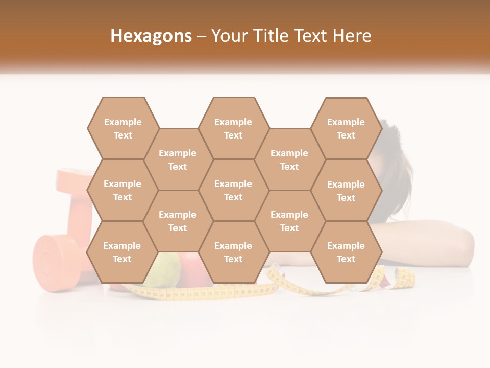 Young Women Copy Space Fruits PowerPoint Template