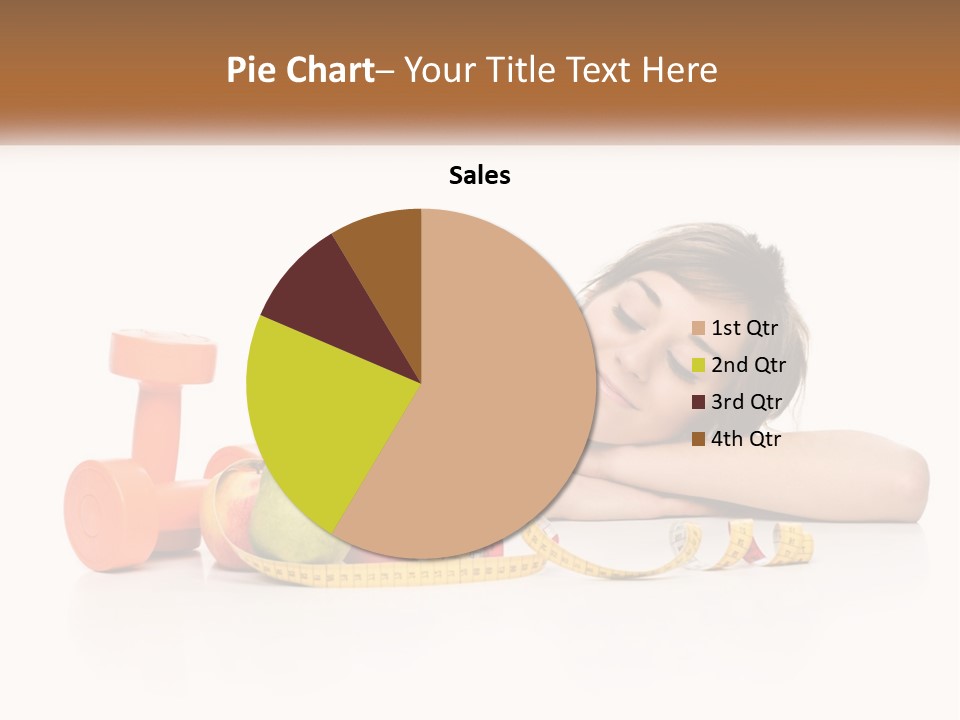 Young Women Copy Space Fruits PowerPoint Template