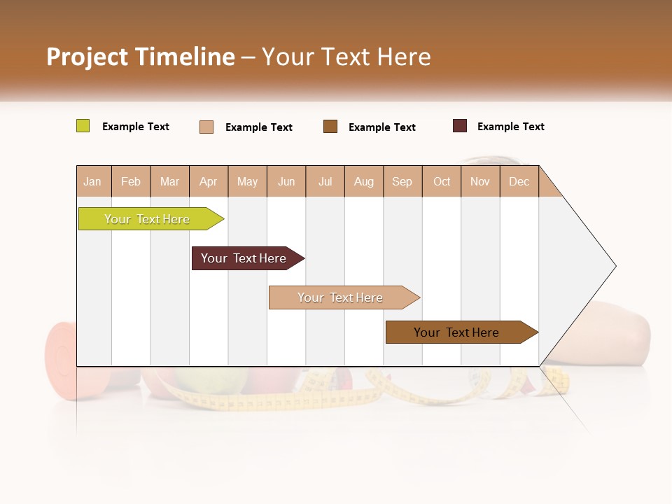 Young Women Copy Space Fruits PowerPoint Template