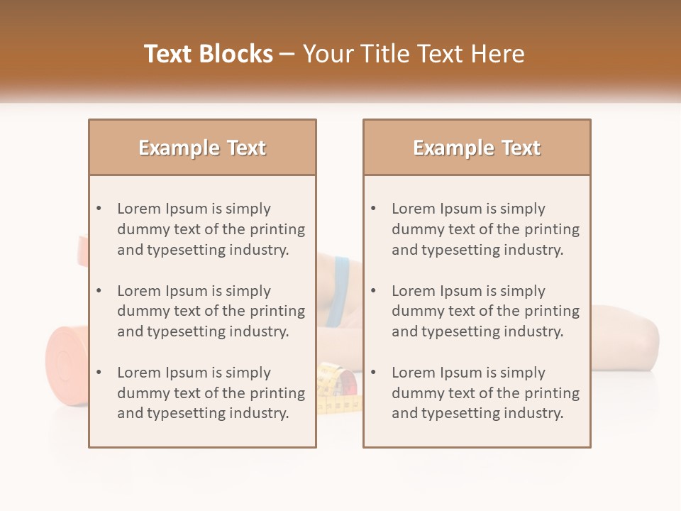 Young Women Copy Space Fruits PowerPoint Template