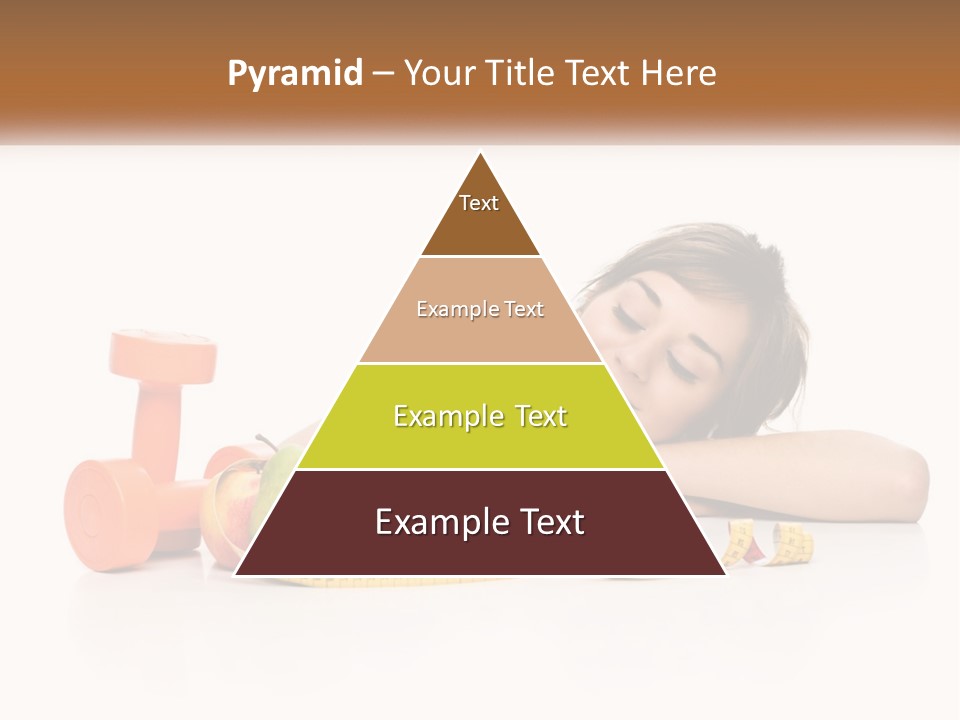 Young Women Copy Space Fruits PowerPoint Template