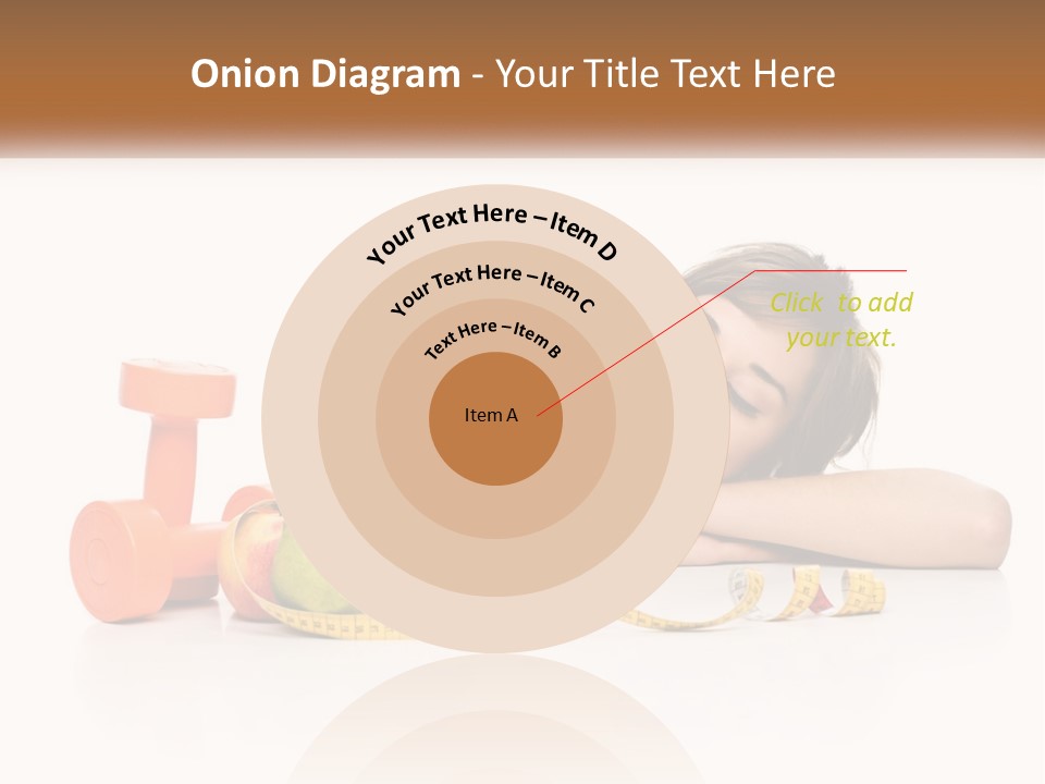 Young Women Copy Space Fruits PowerPoint Template