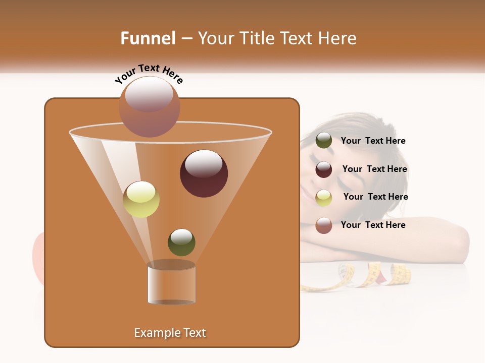 Young Women Copy Space Fruits PowerPoint Template