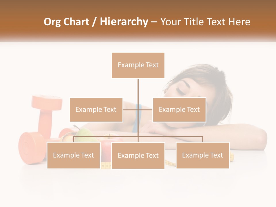 Young Women Copy Space Fruits PowerPoint Template