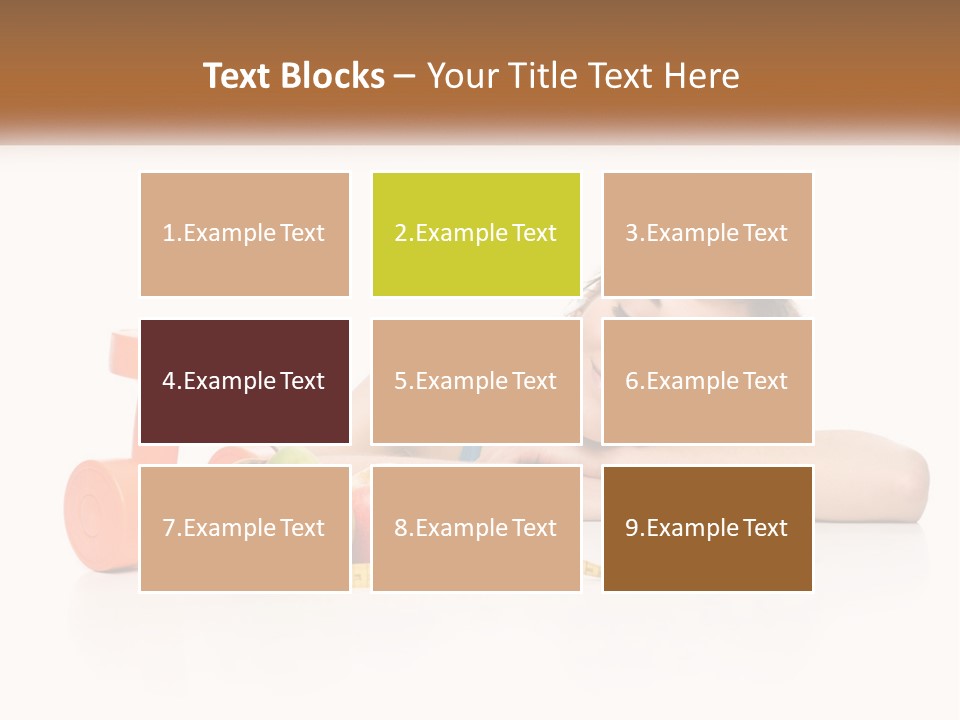 Young Women Copy Space Fruits PowerPoint Template