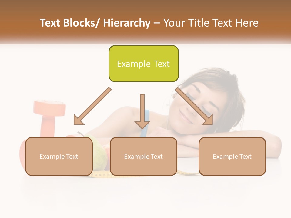 Young Women Copy Space Fruits PowerPoint Template