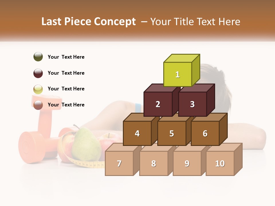 Young Women Copy Space Fruits PowerPoint Template