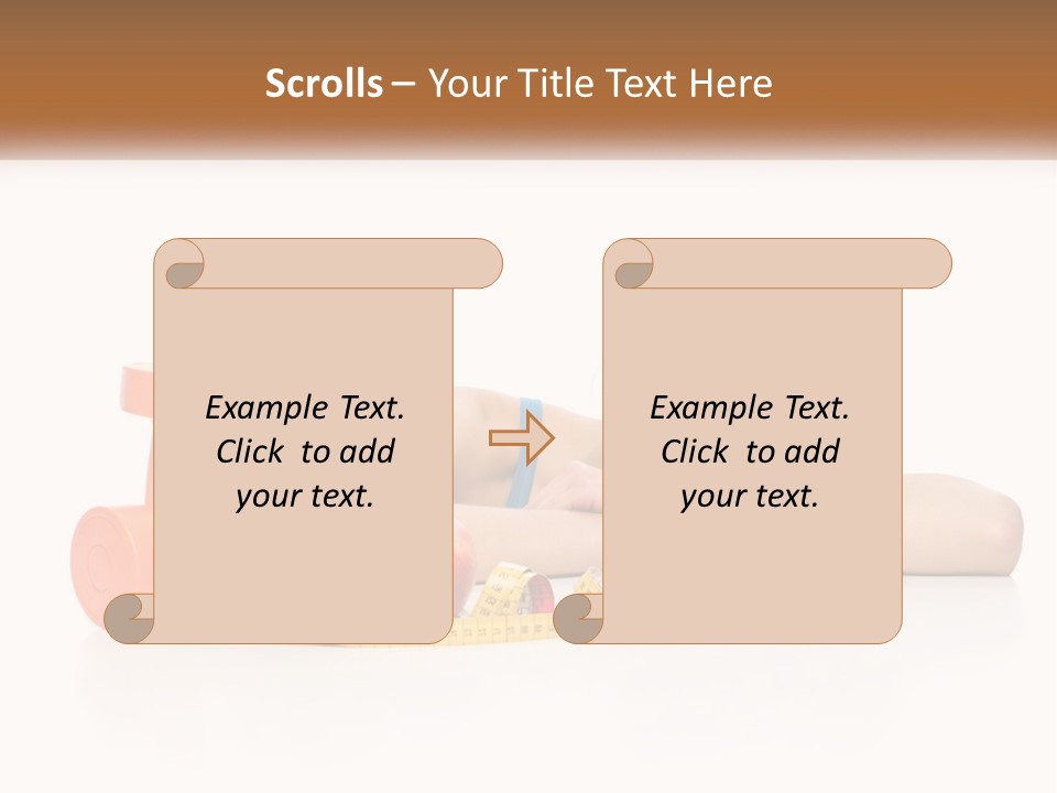 Young Women Copy Space Fruits PowerPoint Template