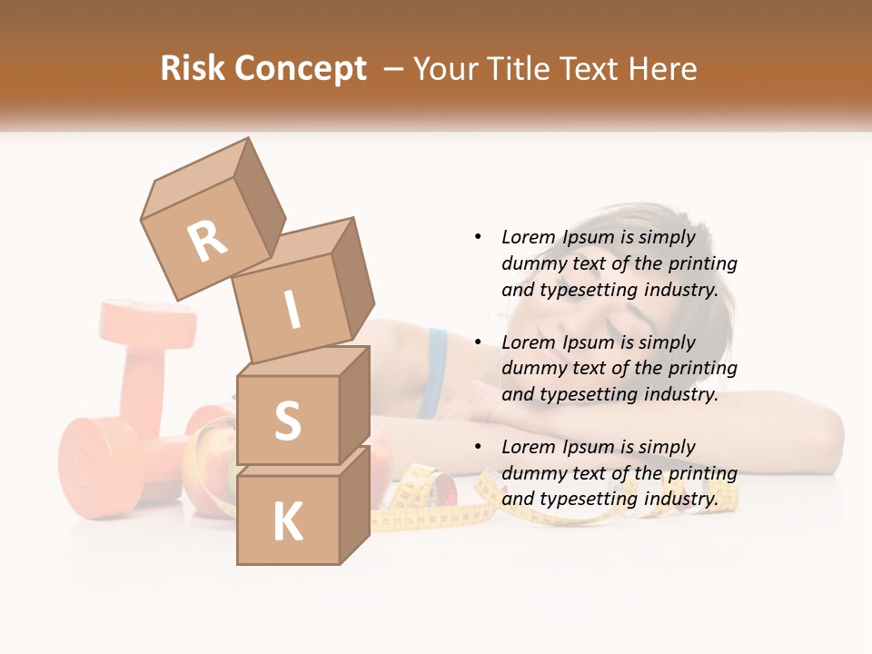 Young Women Copy Space Fruits PowerPoint Template