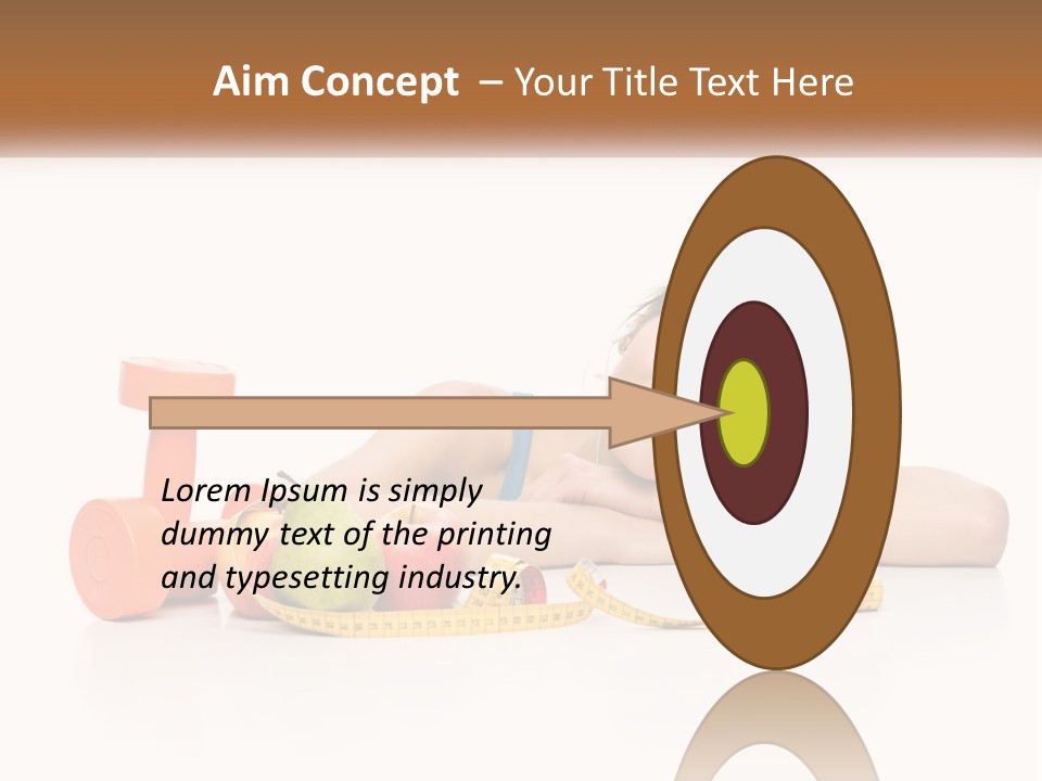 Young Women Copy Space Fruits PowerPoint Template