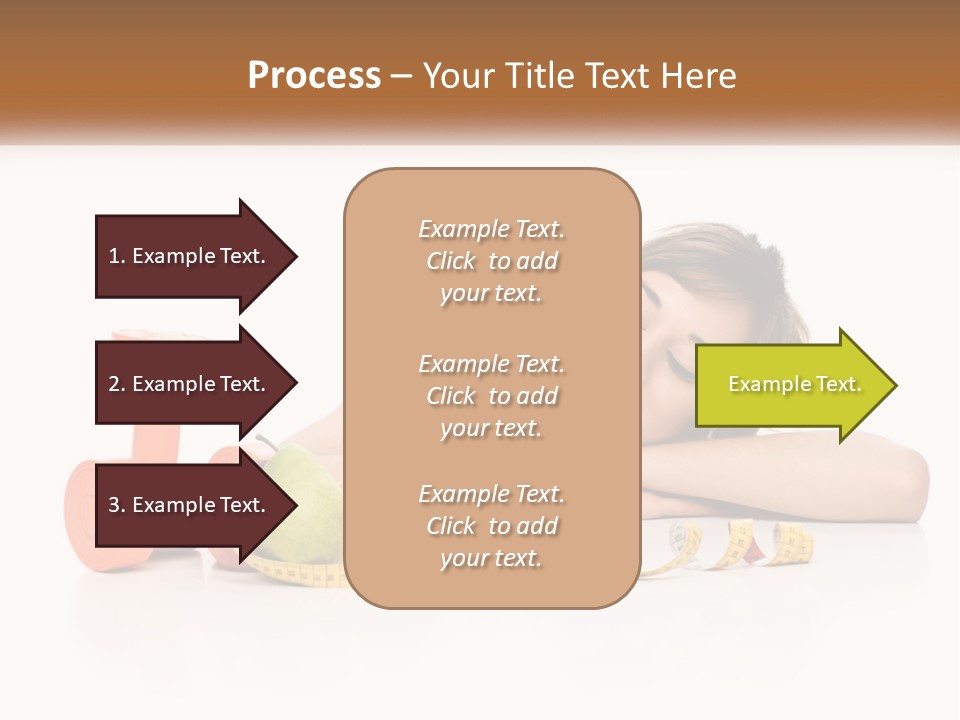 Young Women Copy Space Fruits PowerPoint Template