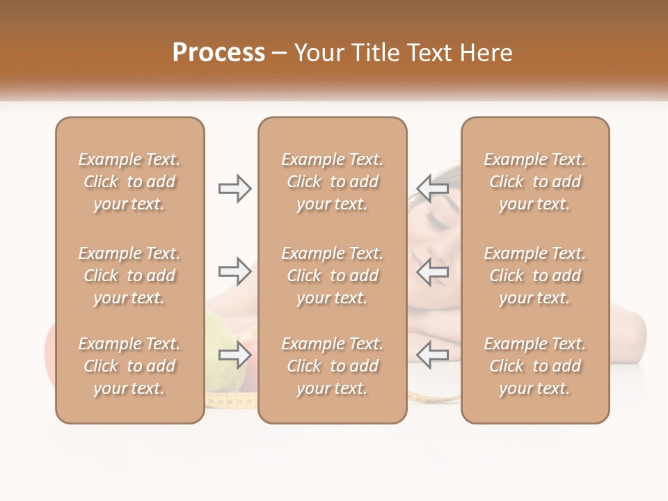 Young Women Copy Space Fruits PowerPoint Template