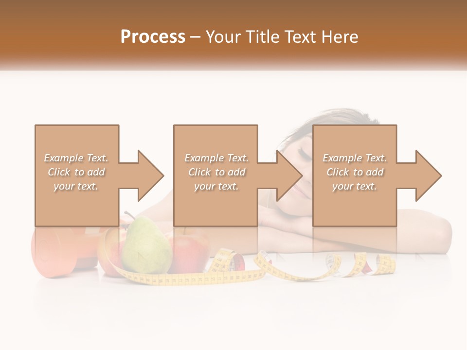 Young Women Copy Space Fruits PowerPoint Template