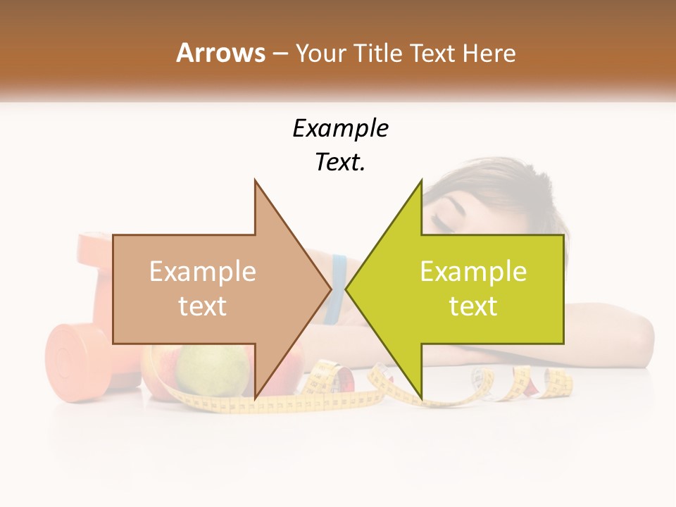 Young Women Copy Space Fruits PowerPoint Template